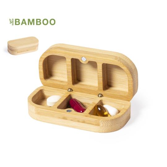 Caixa comprimidos de bambu Pensol
