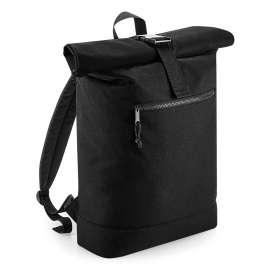 Mochila Roll-Top em material reciclado Bagbase®