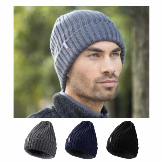 Gorro acrílico con etiqueta...
