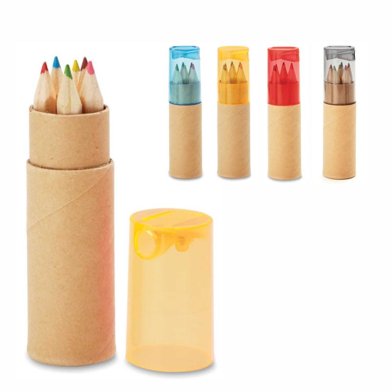Tubo com 6 lápis de cor Petit Lambut