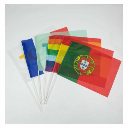 Bandeirola de poliéster com tubo (Produção)