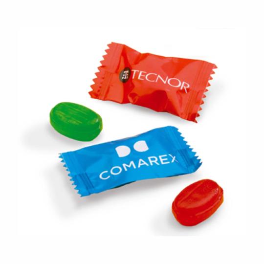 Rebuçados caramelos de fruta Sobre