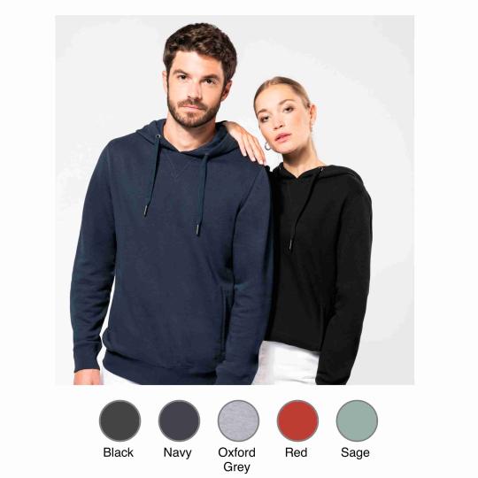 Sweatshirt com capuz eco-responsável unissexo Kariban®