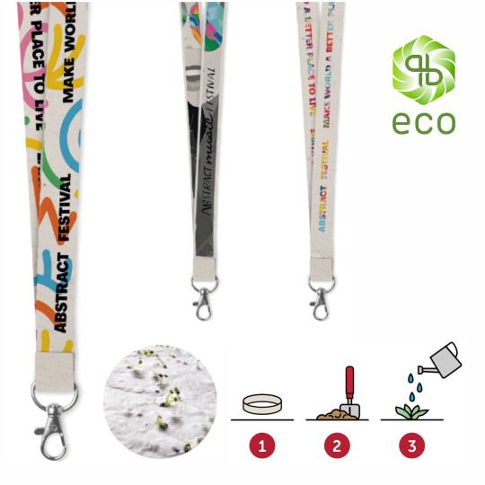 Lanyard papel semente (Produção Made in Europe)