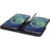 Base de carregamento sem fio dupla premium de 15 W Hybrid Tekiō®