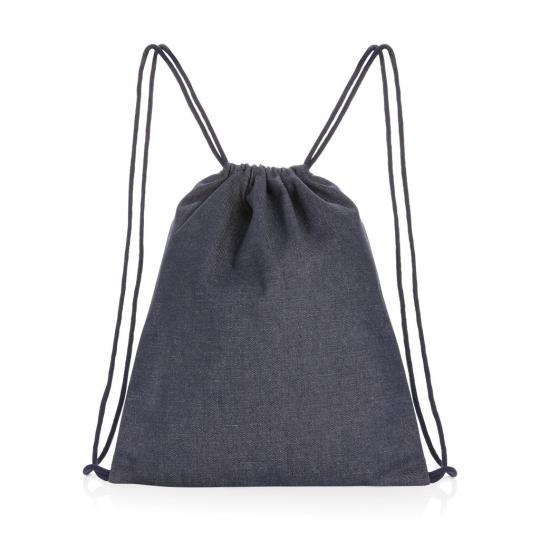 Mochila com cordão em jeans reciclado Impact Aware™