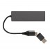 Hub com 3 portas USB de alumínio reciclado Terra RCS