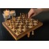 Jogo de xadrez dobrável em madeira Luxury