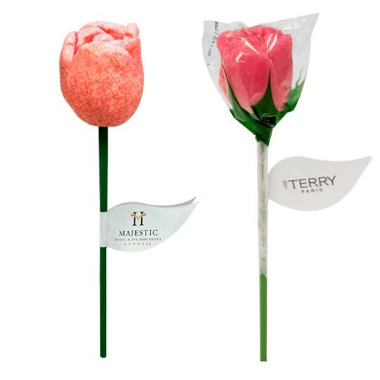 Chupa-chupa em forma de rosa em goma (Produção)