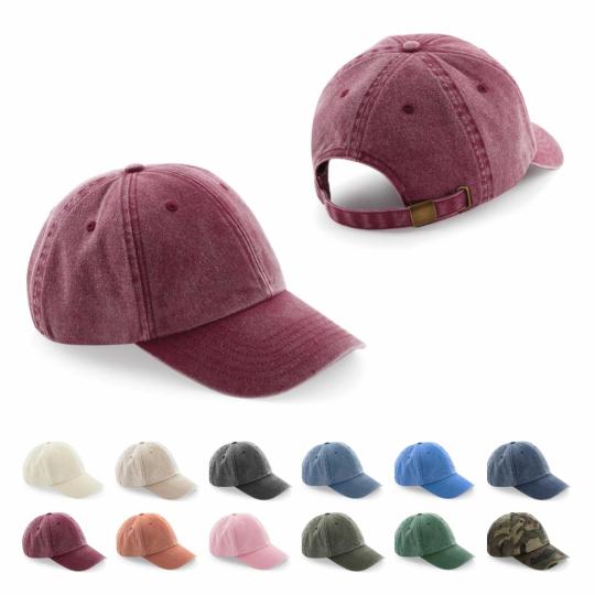 Boné vintage de perfil baixo Beechfield®