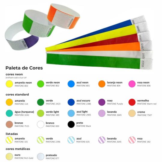 Pulseiras Tyvek