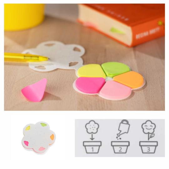 Post it de sementes Flores