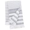 Fouta às riscas com franjas Kariban®