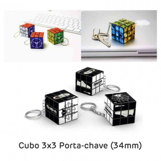 Cubo Mágico 3x3 porta-chaves Rubiks® (Produção)