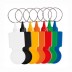 Plastic keychain with 0.50 token for trolley Key50