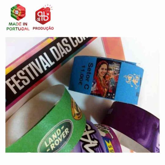 Pulseira em Tyvek Digital (Produção)