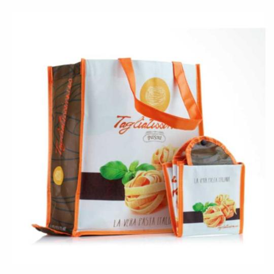 Saco de compras vertical dobrável (Produção)