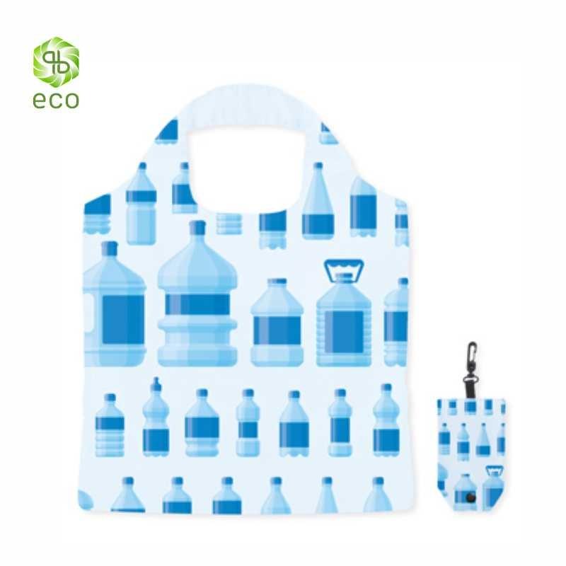 Saco de compras dobrável em PET reciclado (Produção)