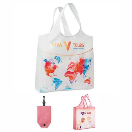 Saco de compras dobrável com bolsa (Produção)