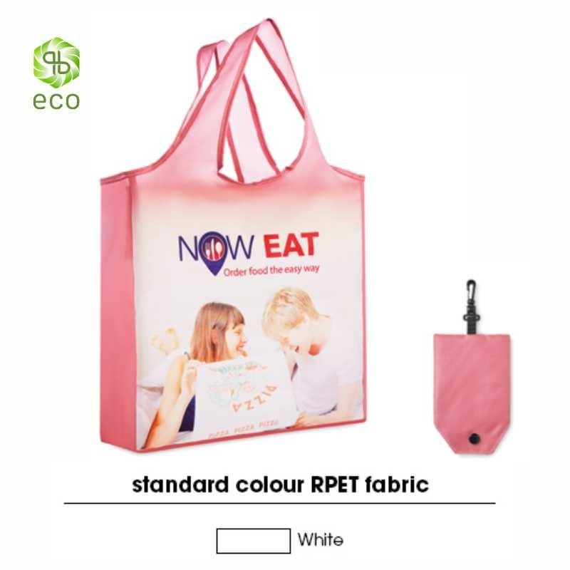 Saco de compras RPET dobrável com bolsa (Produção)