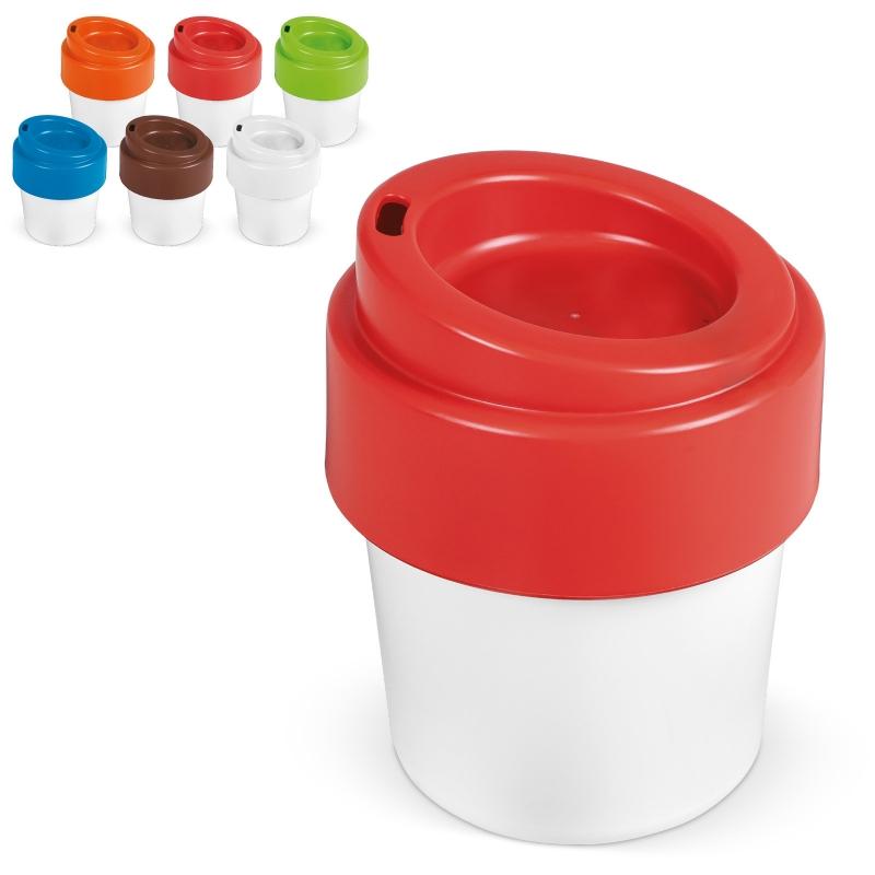 Cup of coffee with lid Hot But Cool
