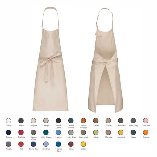 Cotton apron without pocket...