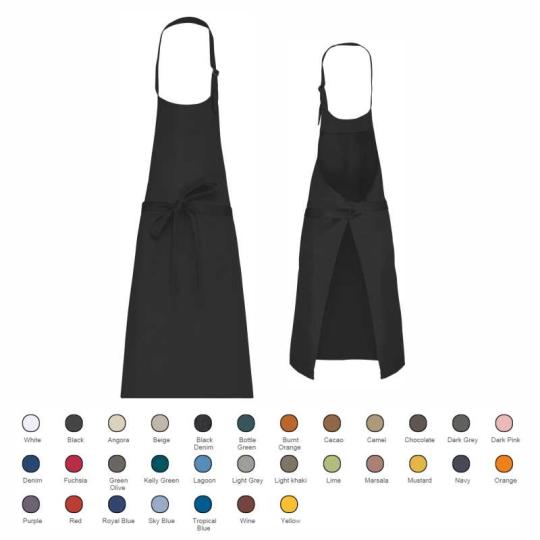 Poly-cotton apron without...
