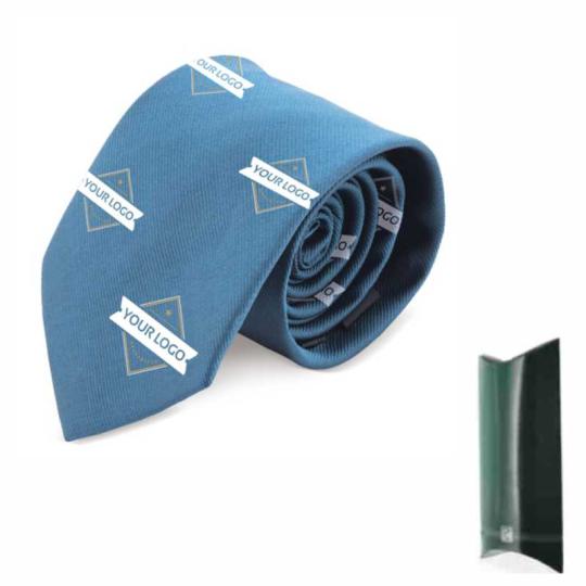 Custom silk and polyester...