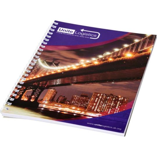A4 notepad with spiral and...