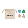 Set Of 4 Christmas Figure Erasers Rubbies