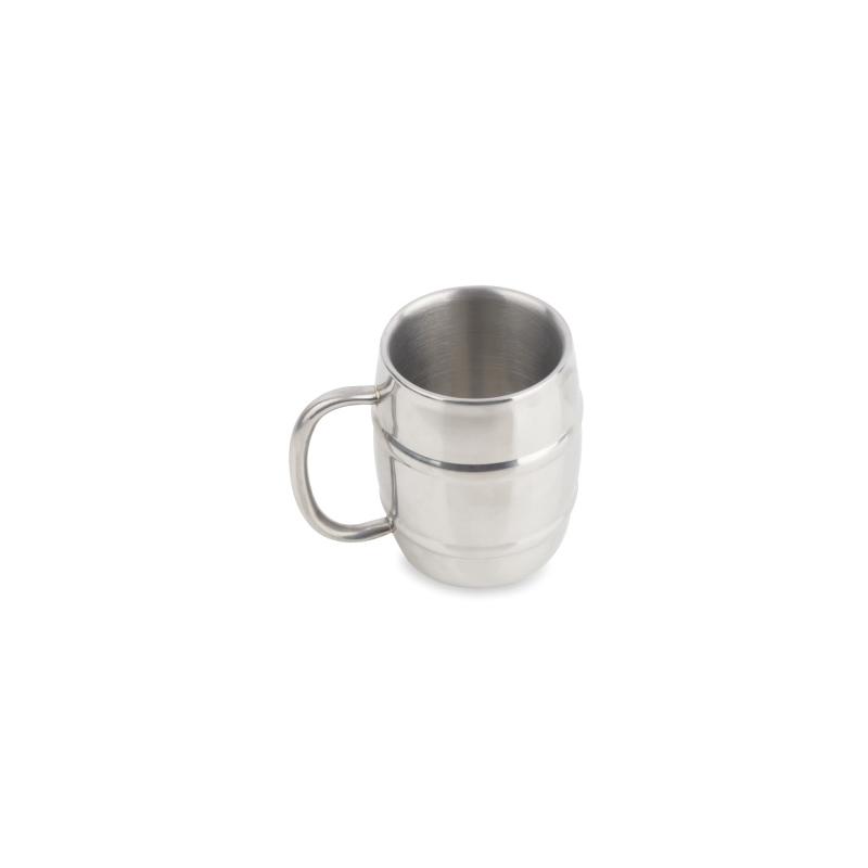 Taza doble de acero inoxidable Tapa