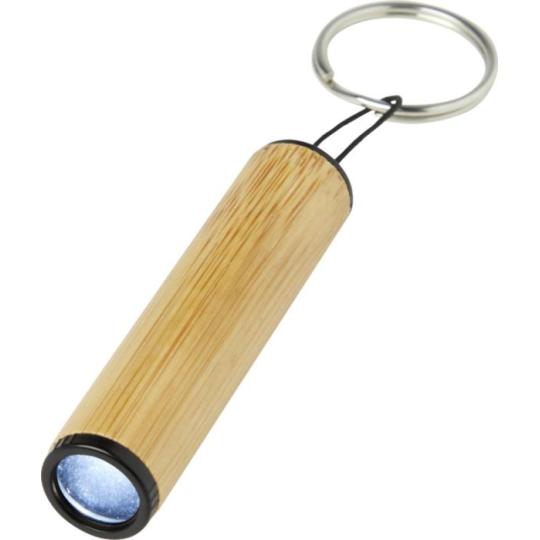 Bamboo keyring with light Cane