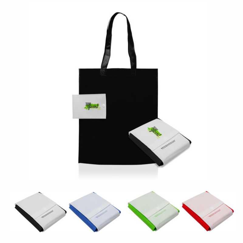 Bolsa plegable en TNT 80g con botón Foldbag