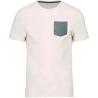 T-shirt em algodão biológico com bolso Kariban®