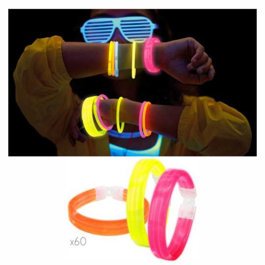 Bracelets lumineux Néon Fête