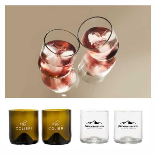 Set of two Rebottled® glasses