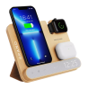 Chargeur 4 en 1 en bambou