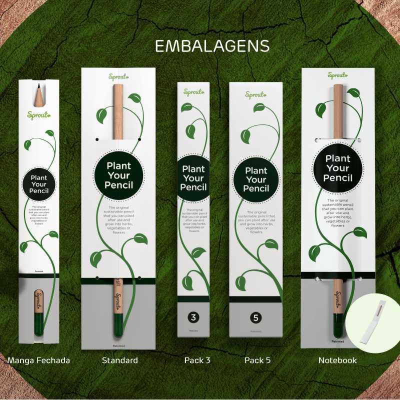 Sprout™ Pencil with Custom Packaging (Production)