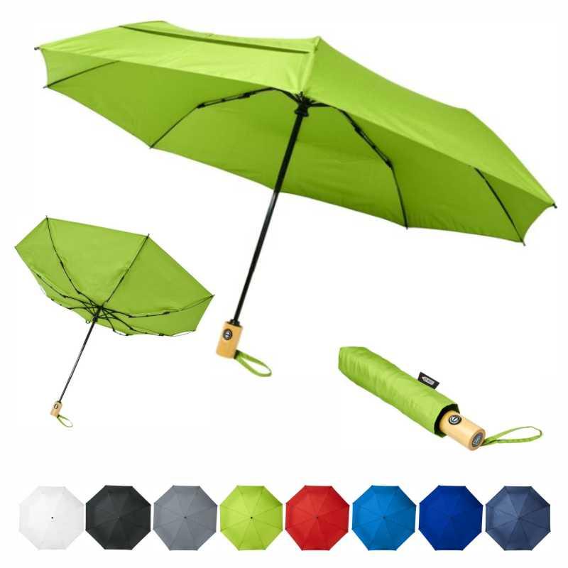 Guarda-chuva dobrável automático de 21" em PET reciclado Bo