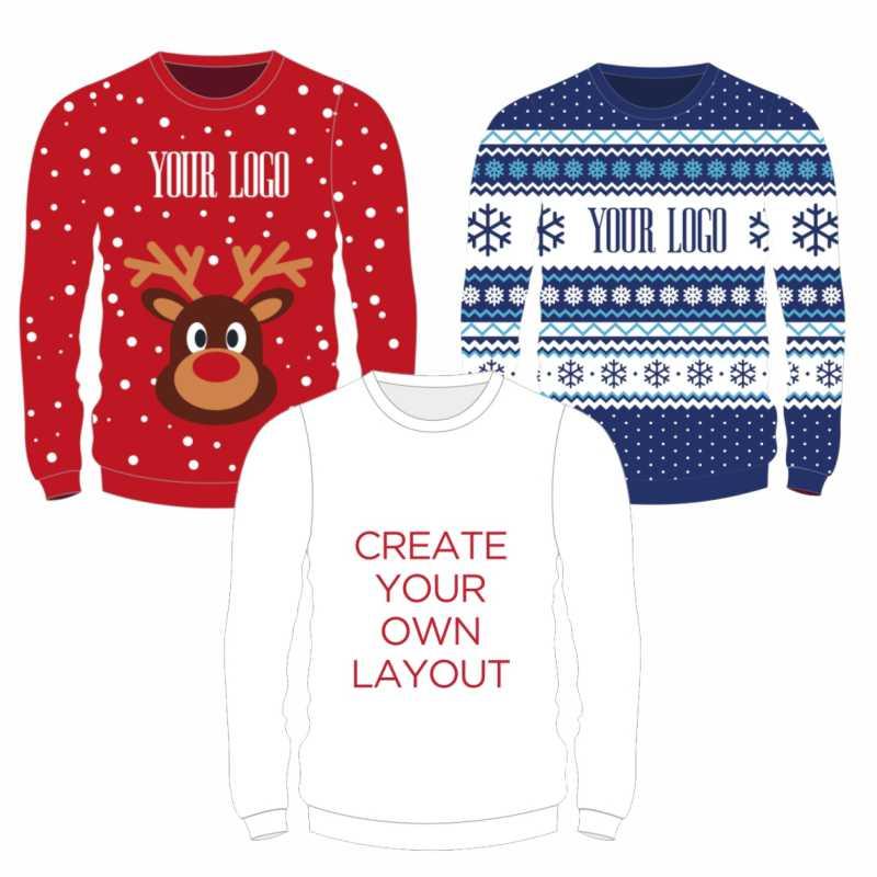 Sweatshirt totalmente personalizada Christmas (Produção)