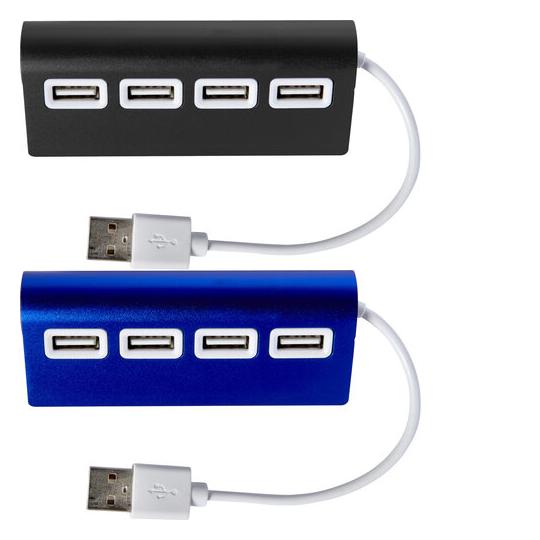 Hub USB en aluminium à 4...