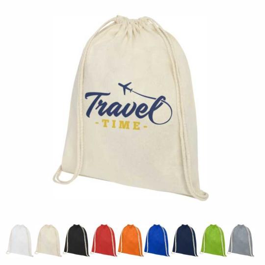 Cotton drawstring backpack...