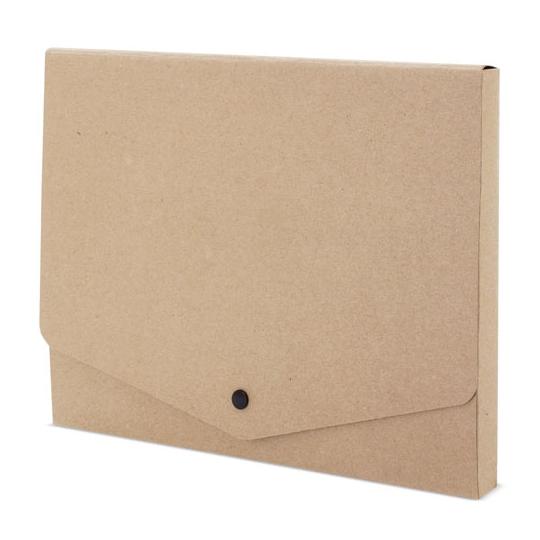Pochette recyclée avec bouton