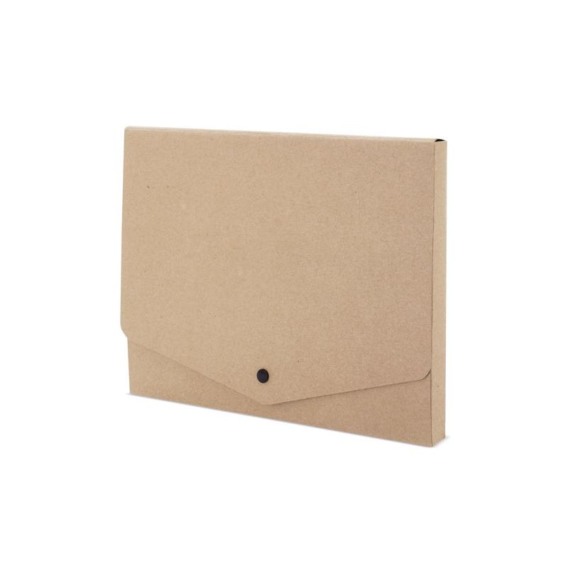 Pochette recyclée avec bouton