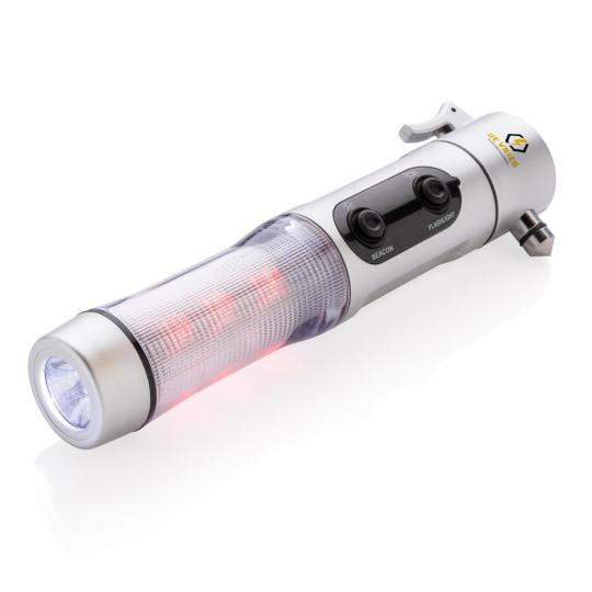 Luz de emergencia con martillo