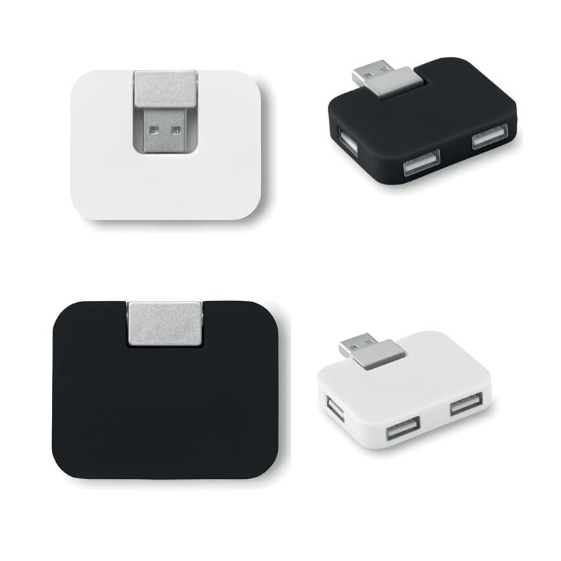 4-port usb hub square