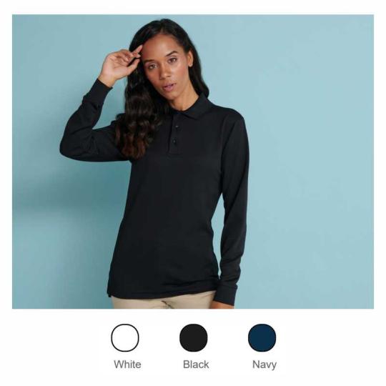Polo cool plus manga larga