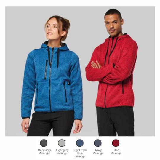 Veste à capuche mélangée...