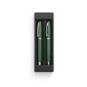 Rollerball and ballpoint pen set with body in 100% recycled aluminium Re-Lando-Set