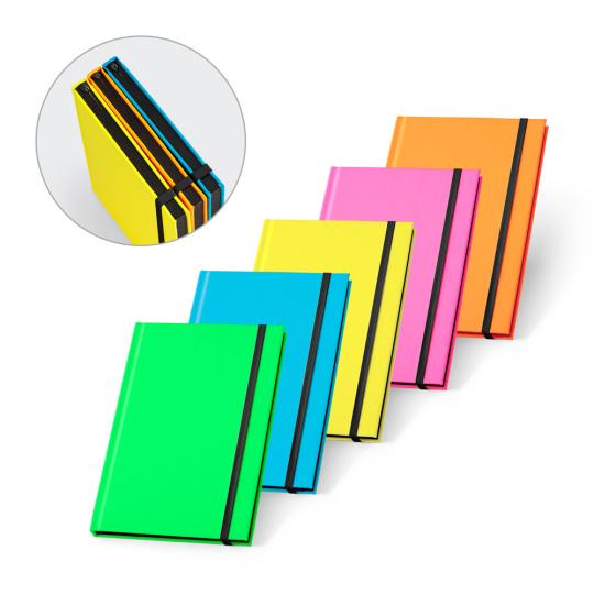 Fluorescent PU A5 notepad...